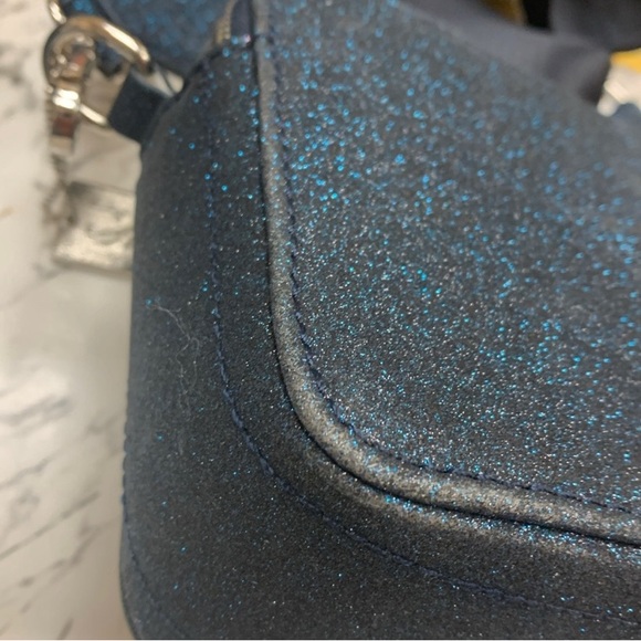 Vintage Havana Lavender Navy Blue Glitter Cross Body - Picture 9 of 10